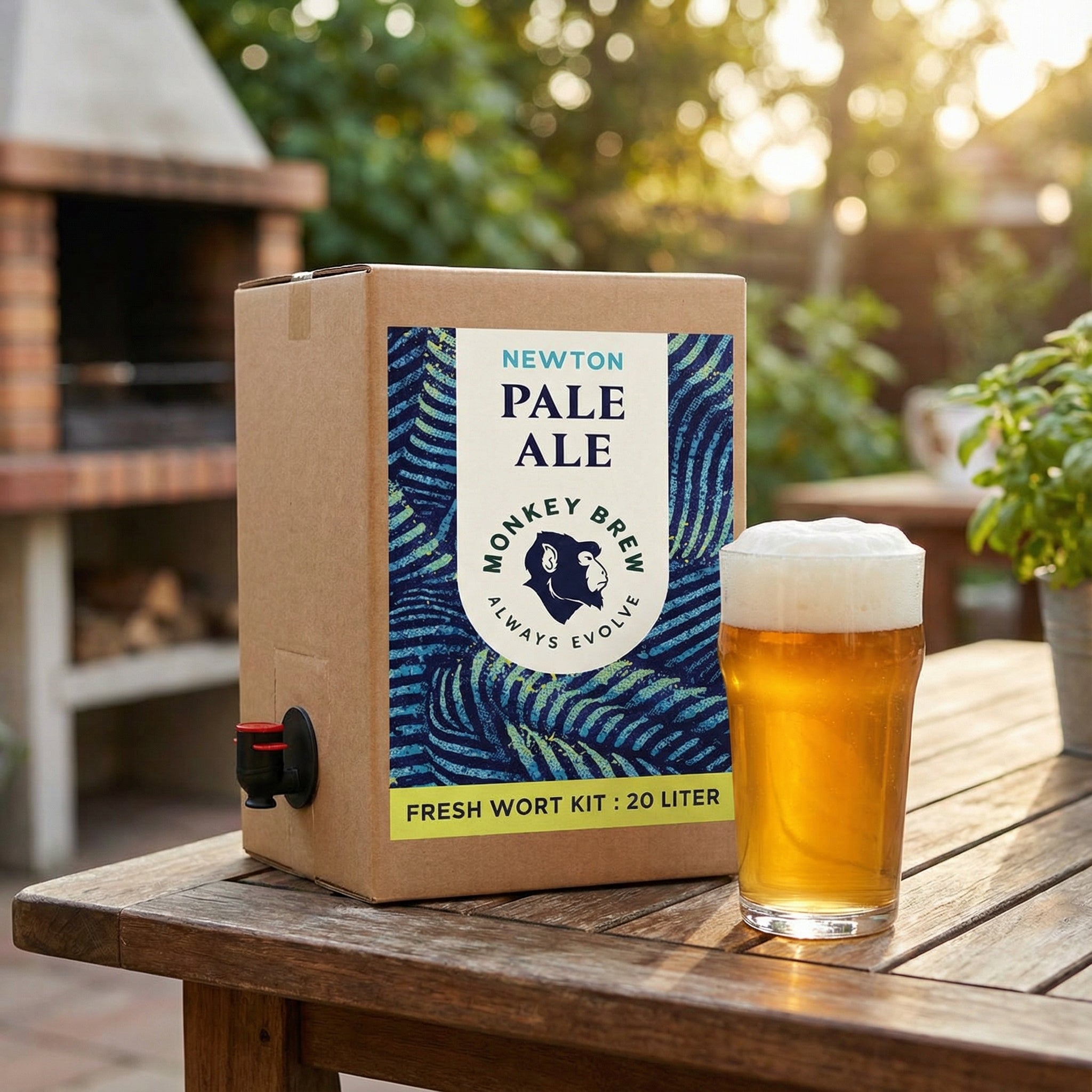 Monkey Brew Newton Pale Ale - 20L Fresh Wort Kit