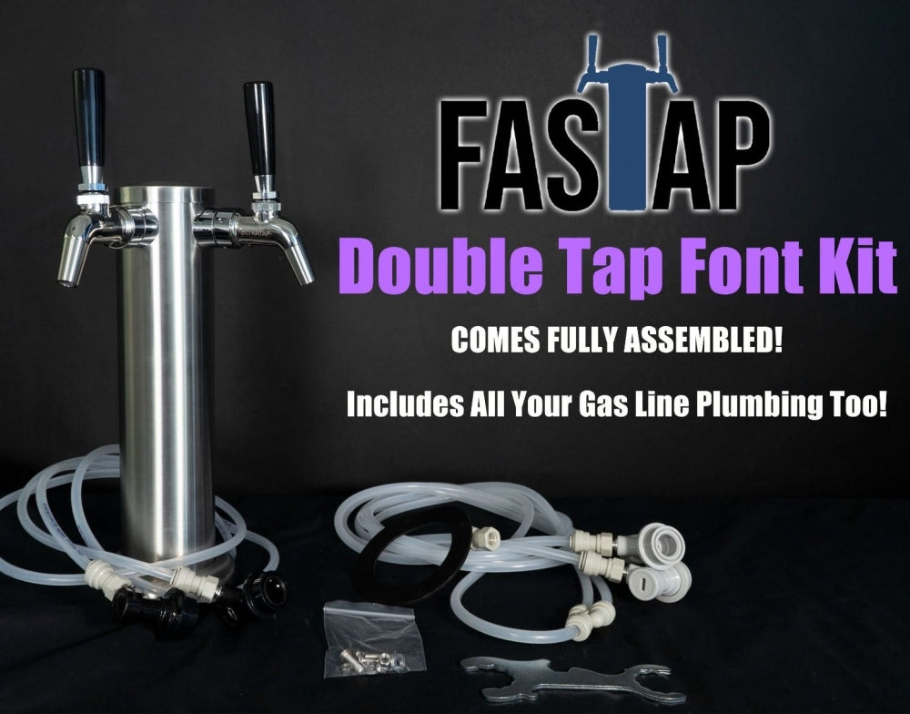 FasTap Font Kit - Tappetårn sett med 2 kraner - Keg King
