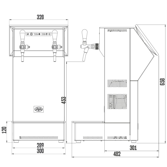Lindr KONTAKT 60/K Vision Green Line tappetårn