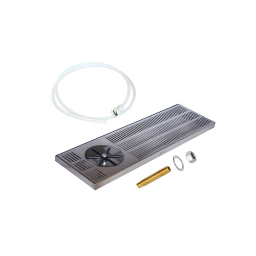 Drip Tray 50cm x 18cm med rinser / spyler - Krome Dispense