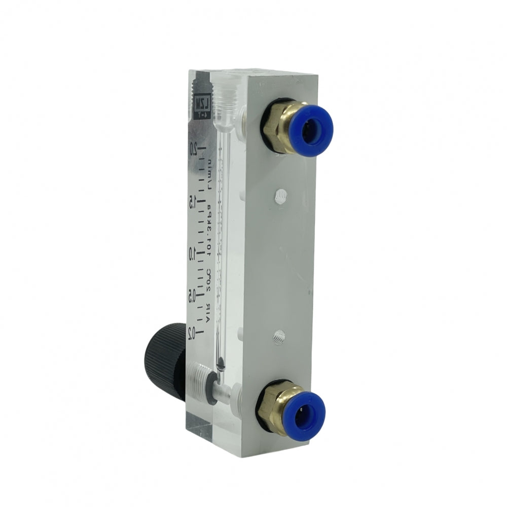 Oksygen Flow Meter med 1/4" pushfit hurtigkobling