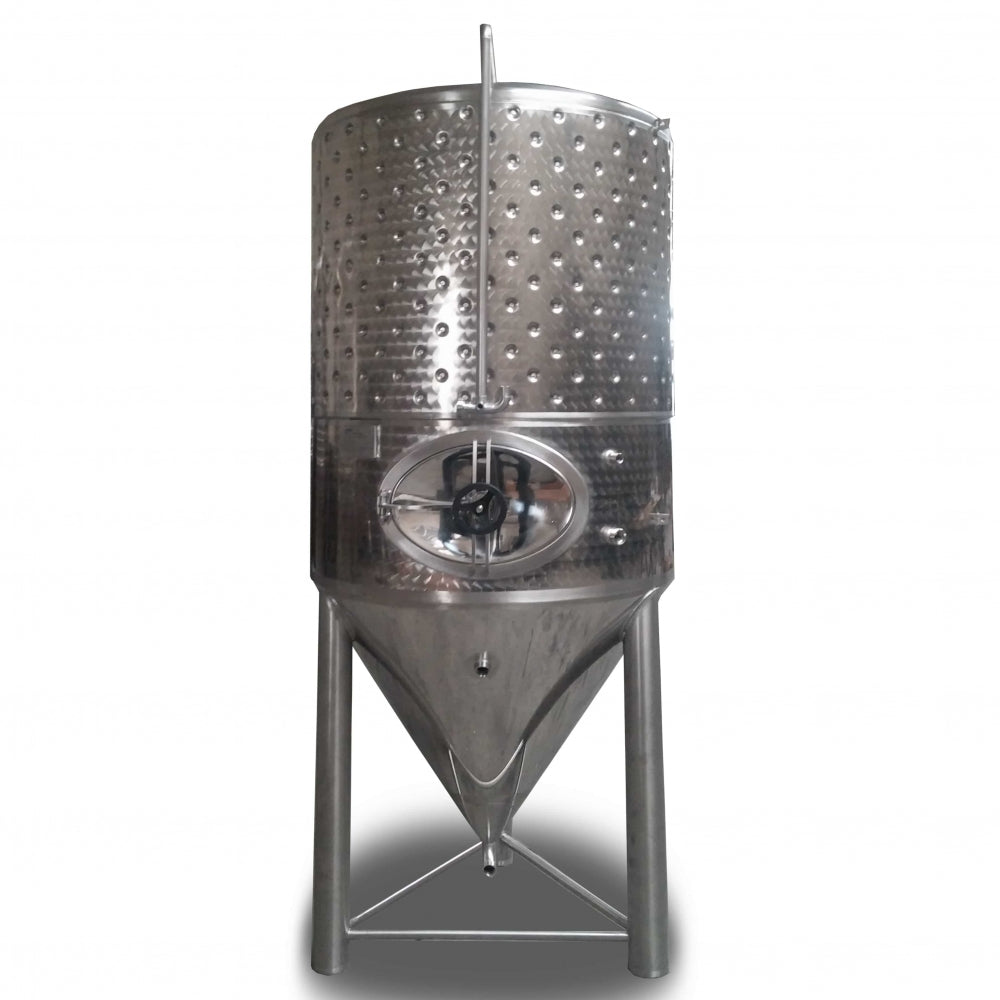 L-inox trykktank rustfritt stål 1000L 3 bar - Komplett (Bestillingsvare)