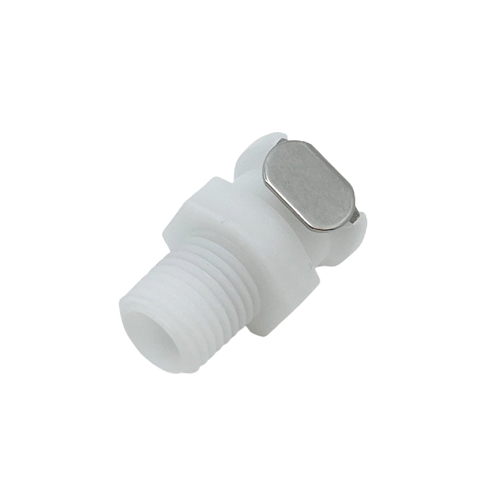 Shut Off Coupling, Hunn til 1/4" NPT - Lekkasjefri hurtigkobling