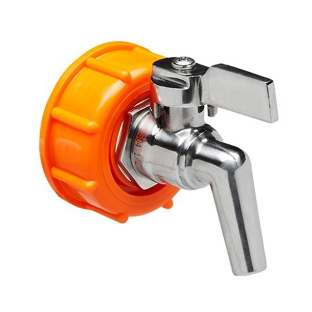 Tappekran av rustfritt stål til Speidel gjæringskar av plast