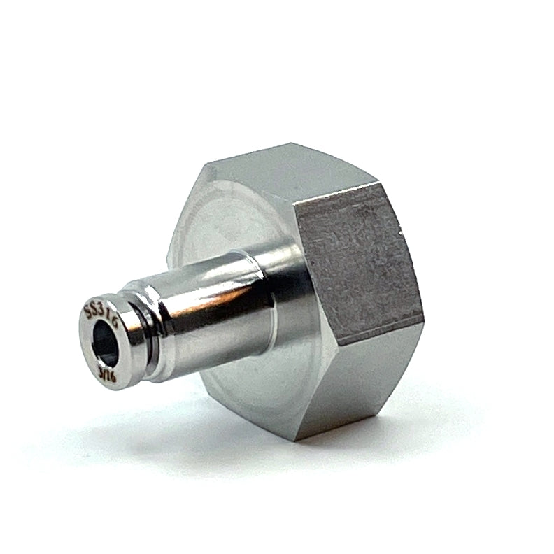 Overgang F 5/8" BSP - 3/16" Rustfritt stål - Project Brew