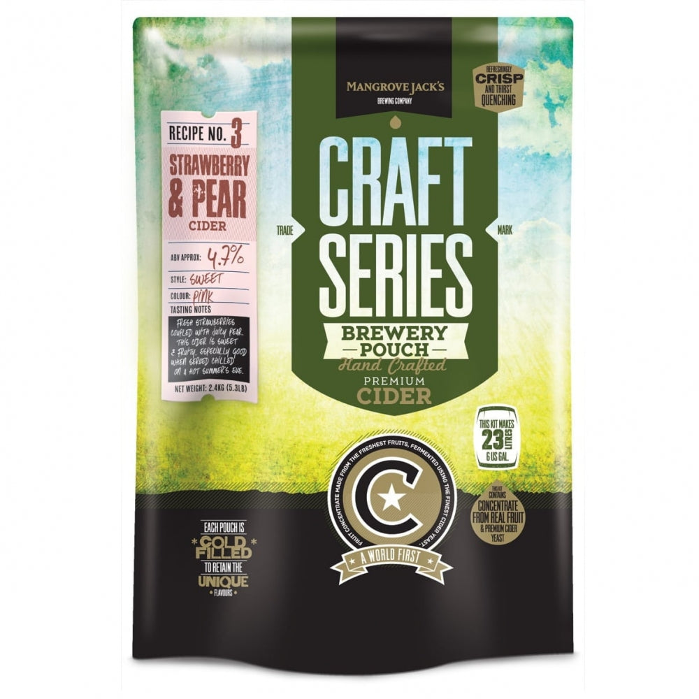 Craft Series Strawberry & Pear Cider ekstraktsett - 2,4kg