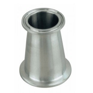 Overgang fra 2" Tri-Clamp til 1,5" Tri-Clamp