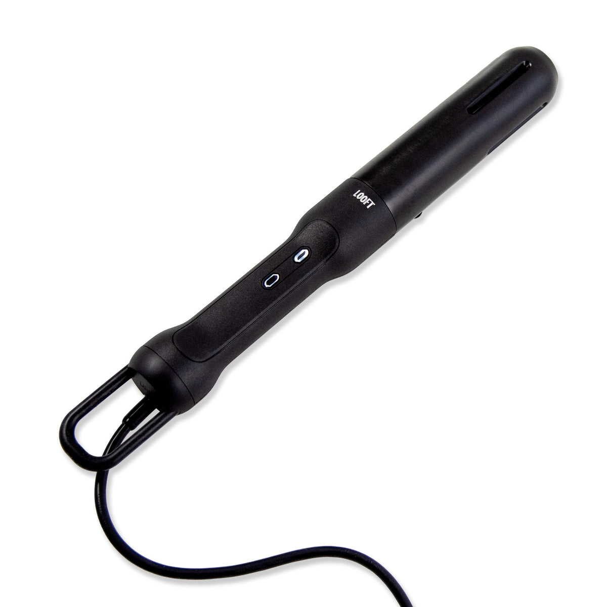 Looftlighter Pro sett fra siden, med knapper for Boost og automatisk tenning