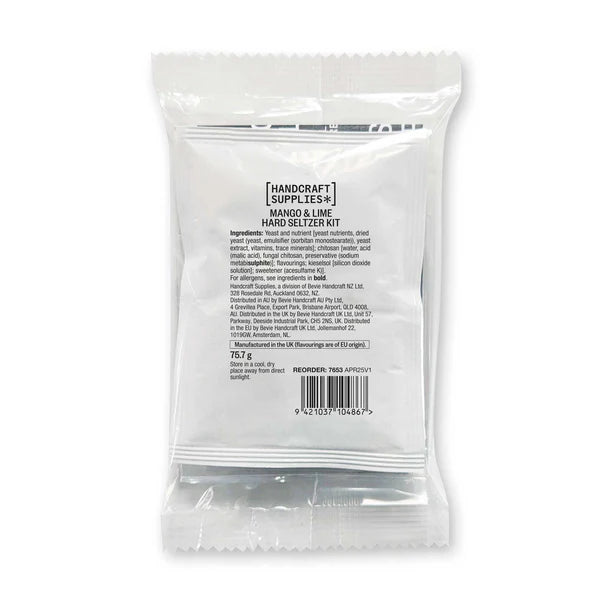 Handcraft Supplies Mango & Lime Hard Seltzer (Uten sukker)