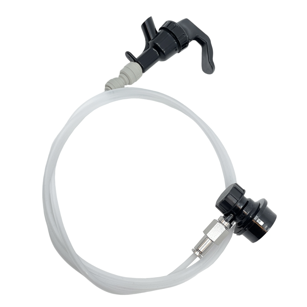 Ølslangesett med skumdempende slange - ball lock