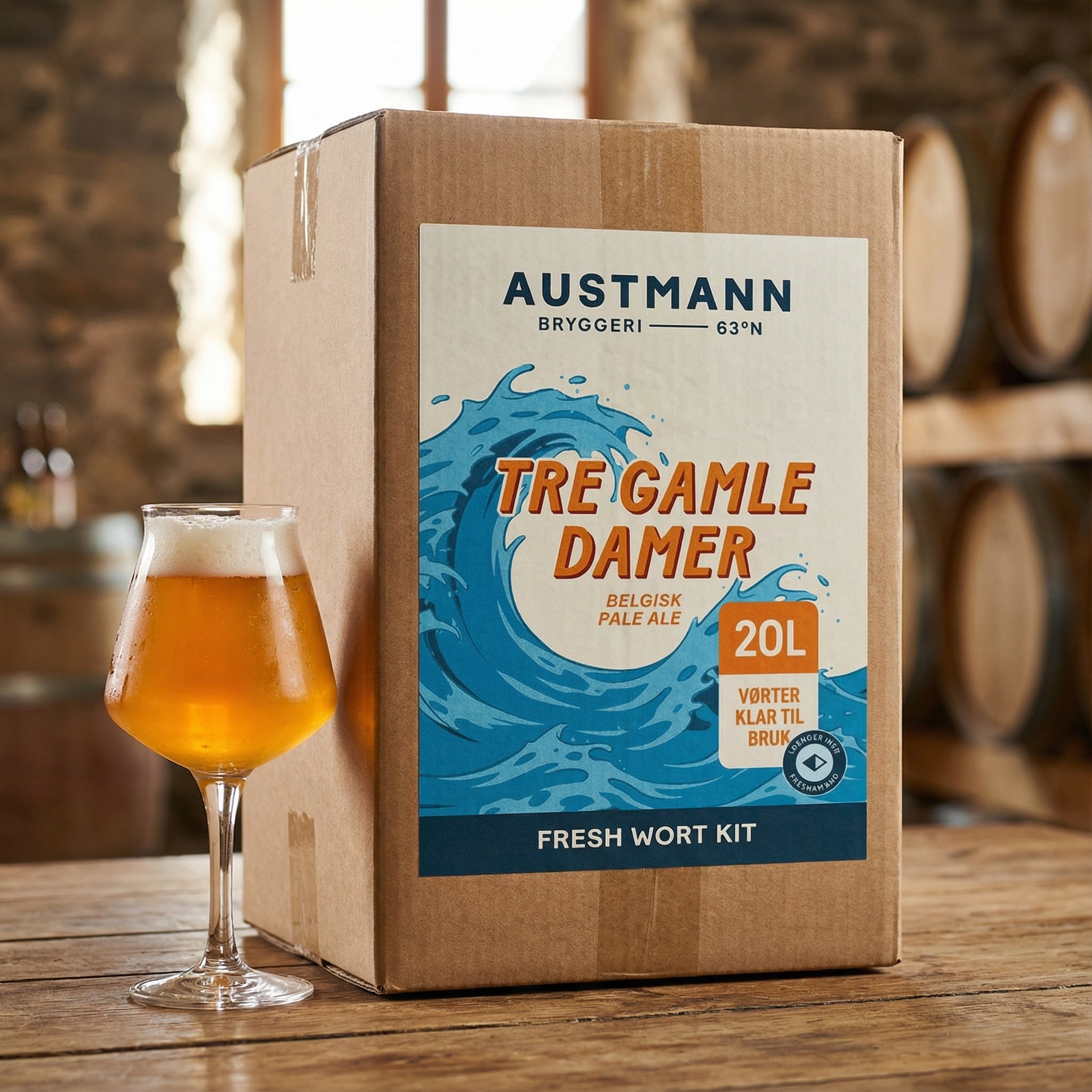 Austmann Tre Gamle Damer - 20L Fresh Wort Kit
