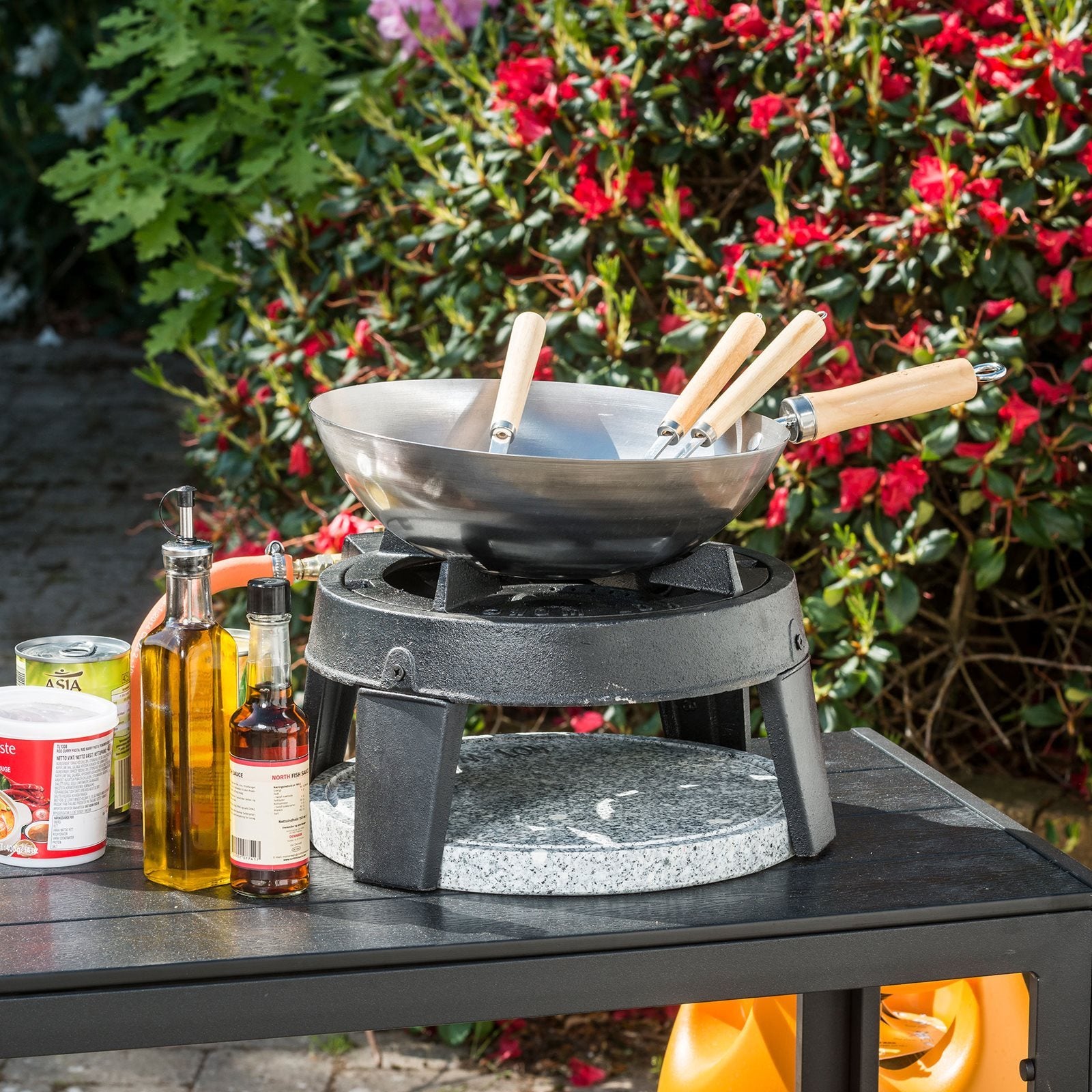 HOT WOK PRO 12 kW gassbrenner med wokpanne - Hot Wok