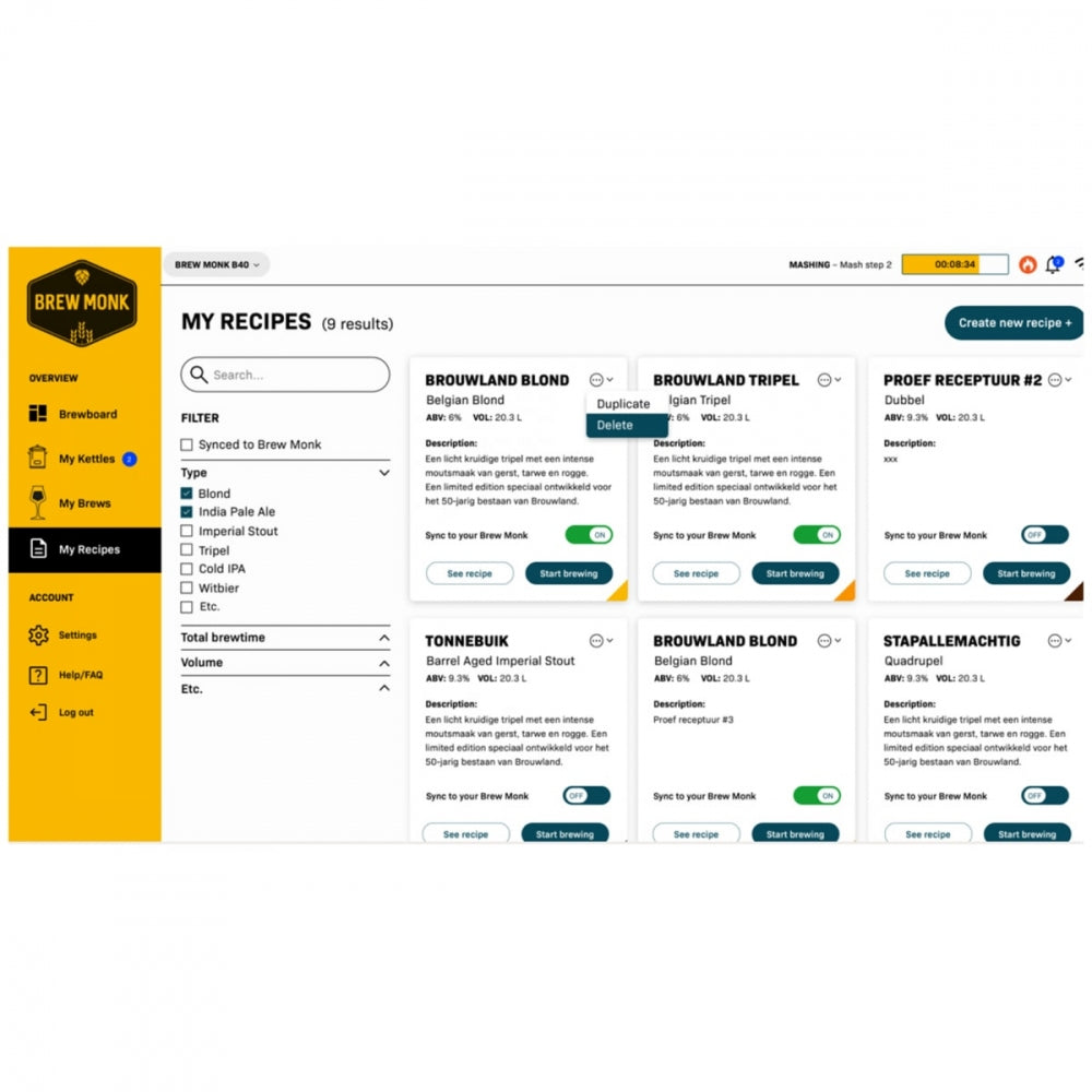 Brew Monk B70 Wi-Fi bryggemaskin