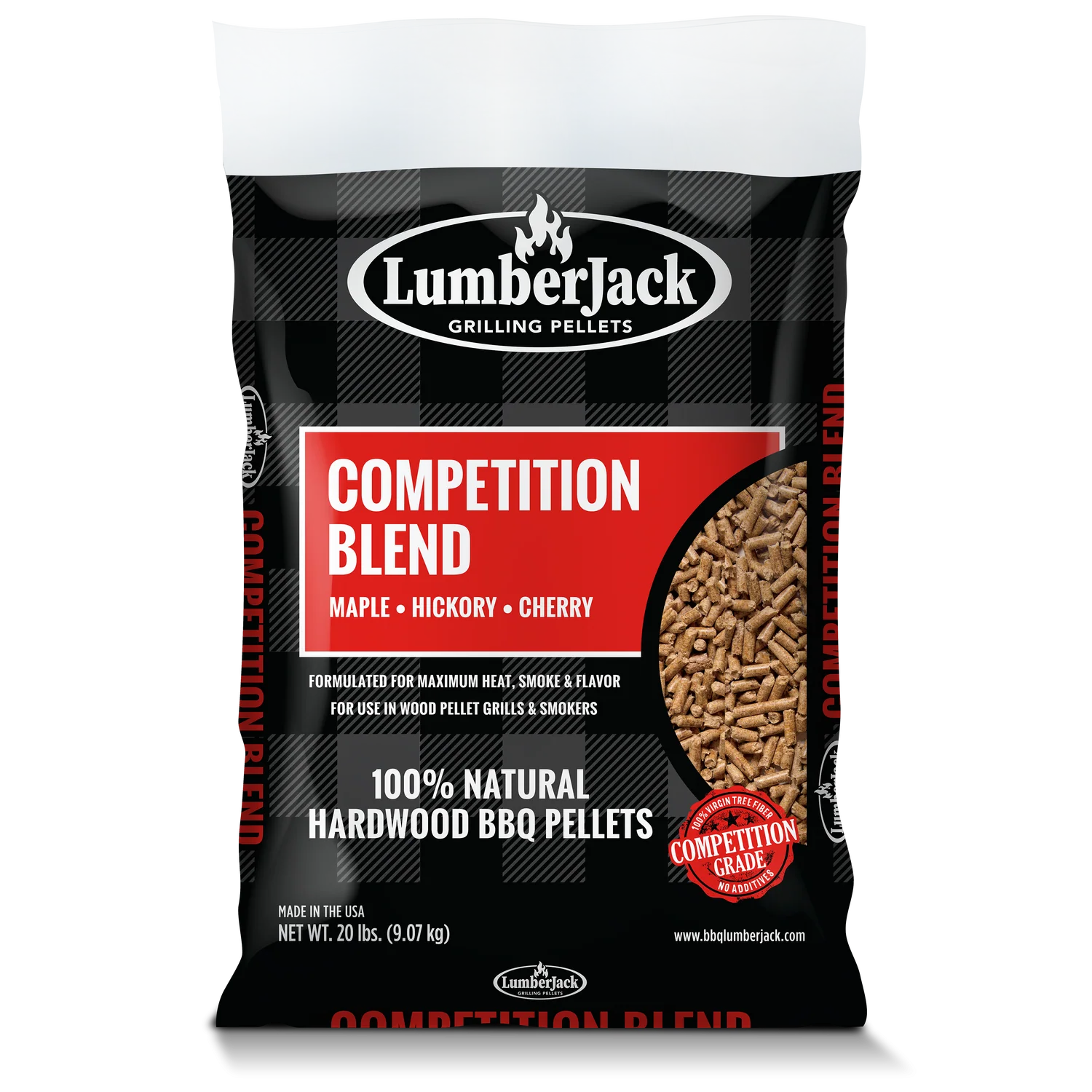 LumberJack Competition Blend (MHC) BBQ Grilling Pellets 9kg