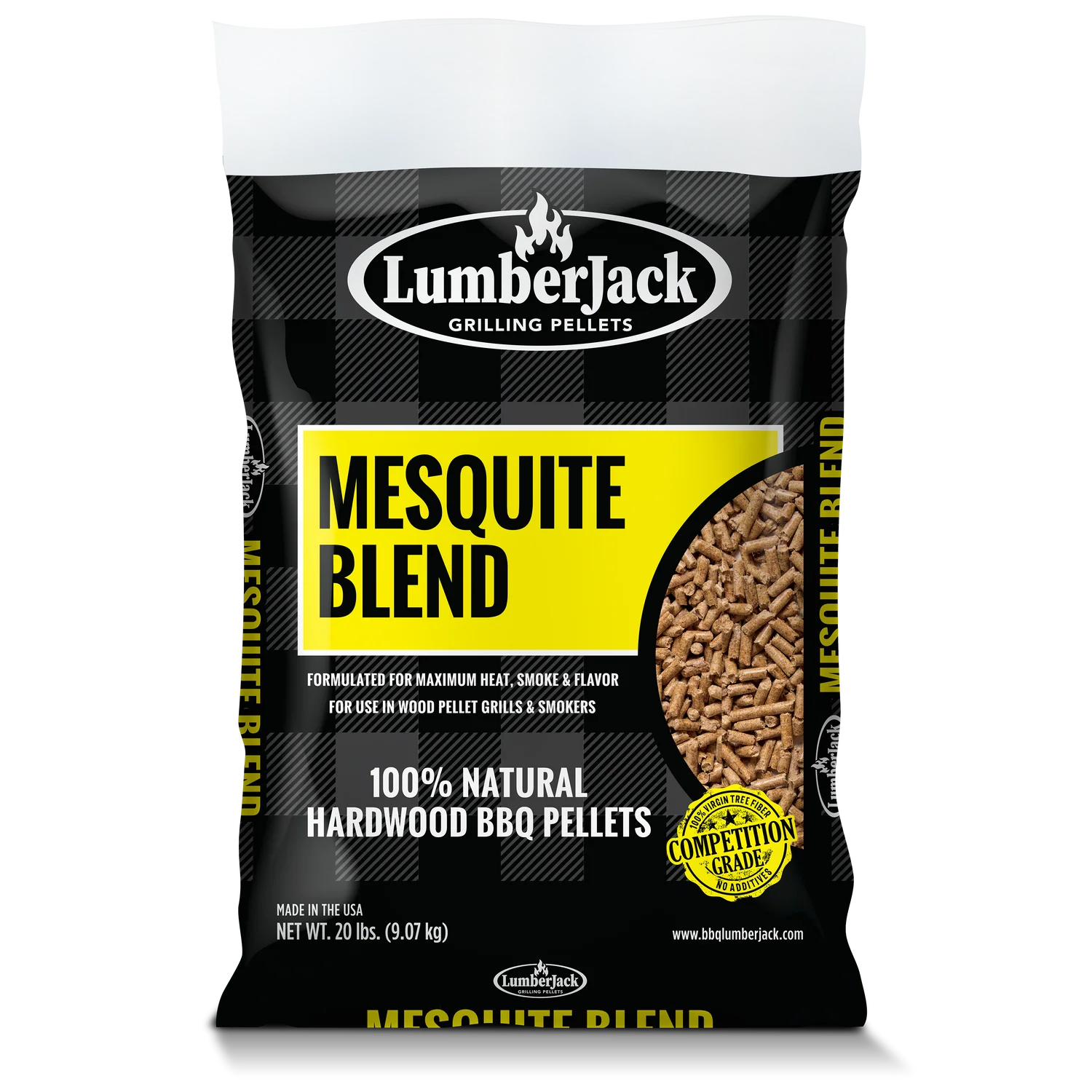 LumberJack Mesquite Blend BBQ Grilling Pellets 9kg
