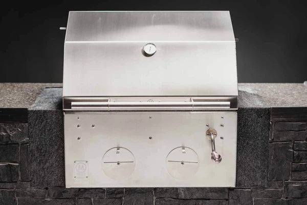 B24 Stainless Steel Built In Charcoal Grill - Kullgrill av rustfritt Stål - M-Grills