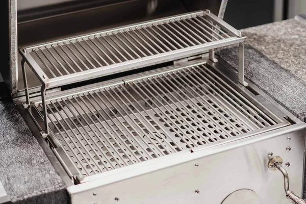 B24 Stainless Steel Built In Charcoal Grill - Kullgrill av rustfritt Stål - M-Grills