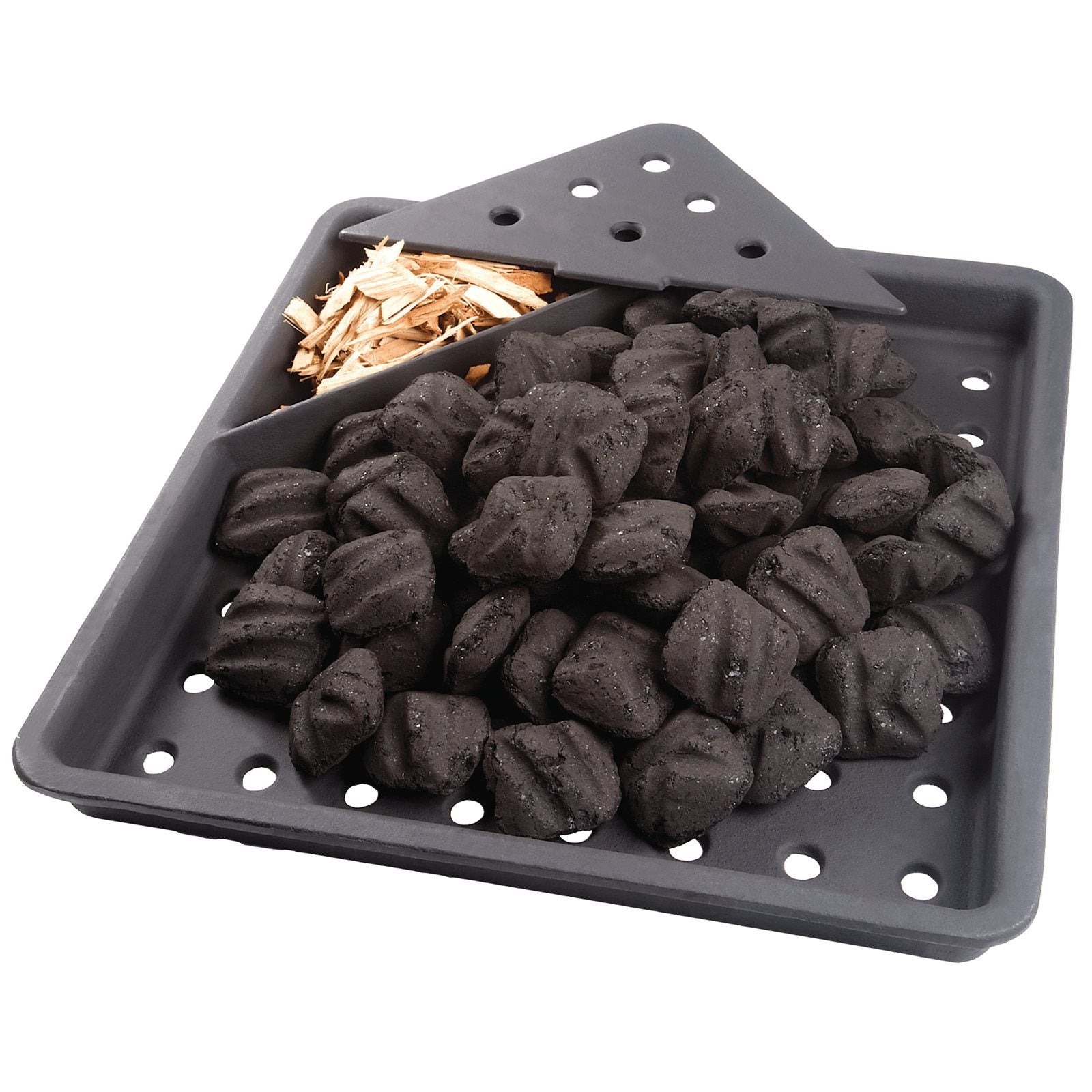 Napoleon Grillkullrist - kull- og røykebrett i svart har ventilasjonshull og holder grillkullbriketter samt flis - et perfekt tilbehør til din Napoleon gassgrill.