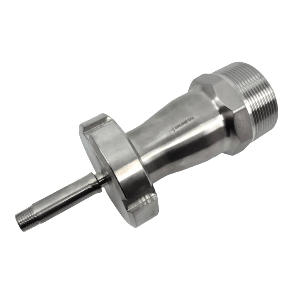 Adapter DN40 hunn DIN 11851 til 1/4" NPT hann i rustfritt stål