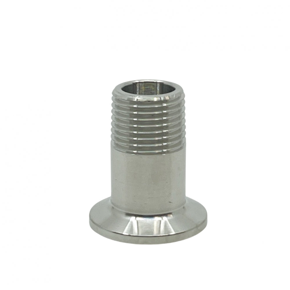 34mm Tri-Clamp x 1/2" BSP (hann)