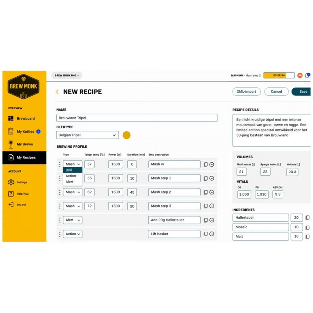 Brew Monk B70 Wi-Fi bryggemaskin