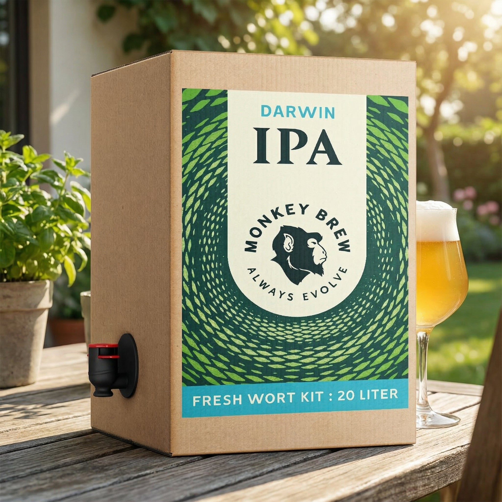 Monkey Brew Darwin IPA - 20L Fresh Wort Kit