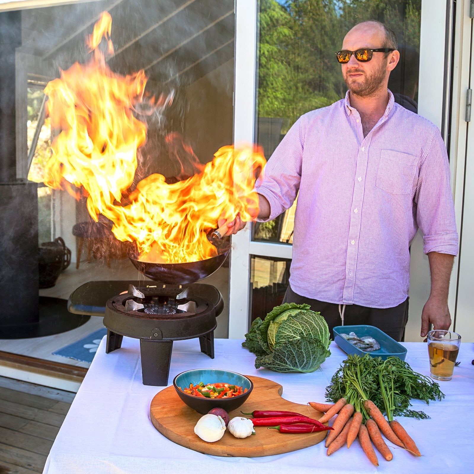 HOT WOK PRO 12 kW gassbrenner med wokpanne - Hot Wok