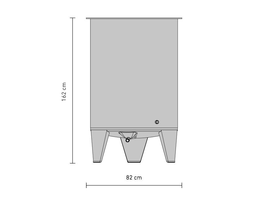 Speidel FO1 675L gjæringstank med flytende lokk – komplett (Bestillingsvare)
