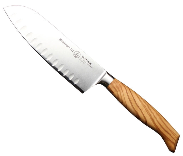 Oliva Luxe Santoku Kullenschliff- Messermeister