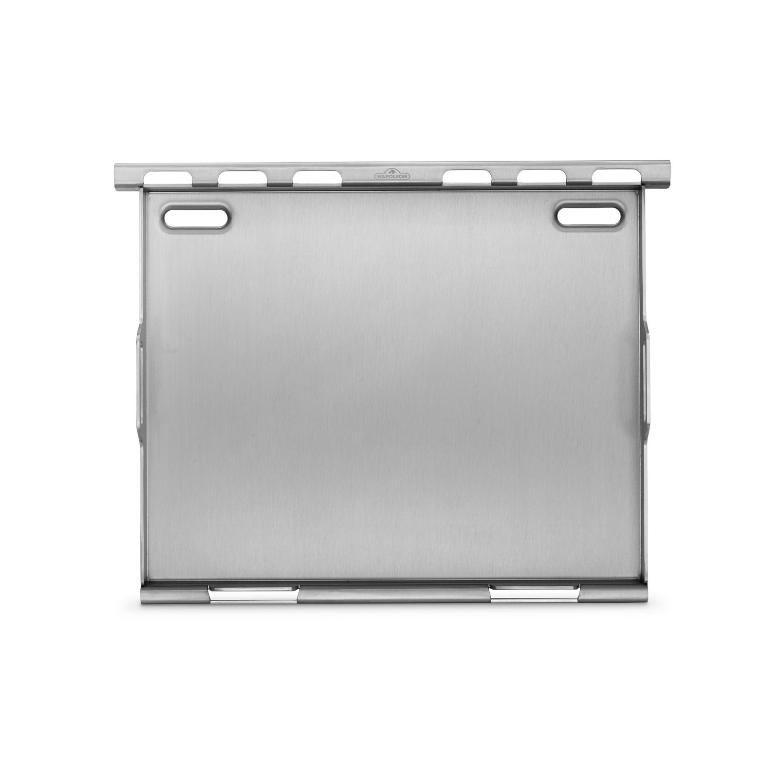 Napoleon Plancha til 425 er et rektangulært panel i rustfritt stål med fire spalteåpninger og en glatt overflate, sett forfra mot en hvit bakgrunn.