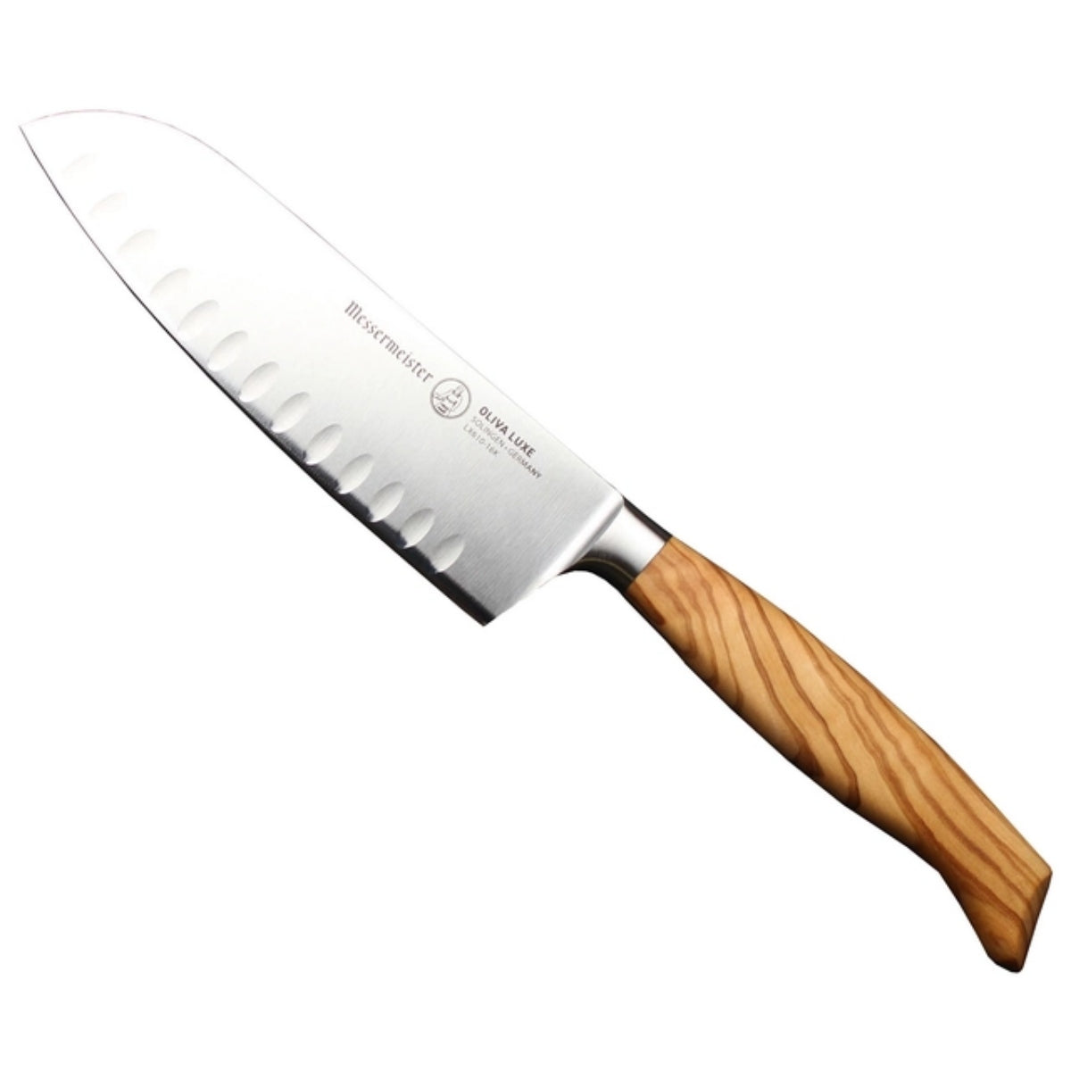 Oliva Luxe Santoku Kullenschliff- Messermeister
