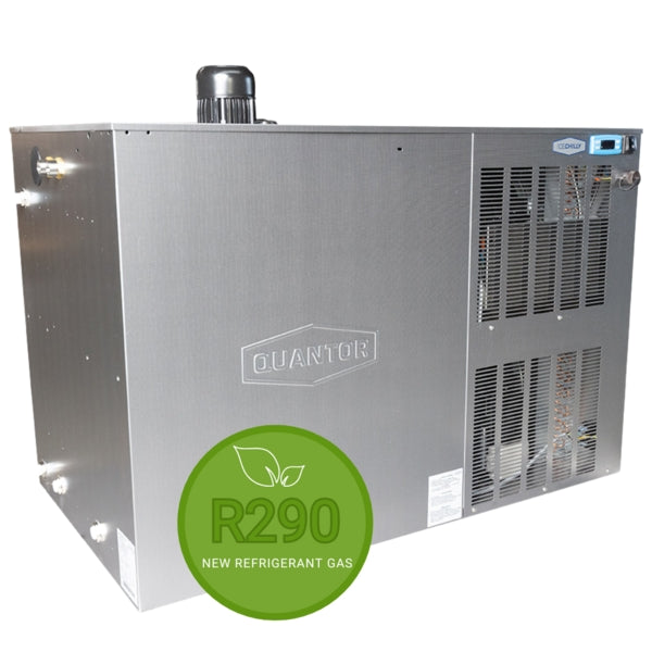 Quantor IceChilly 35 stainless steel ice bank and glycol chiller with R290 refrigerant