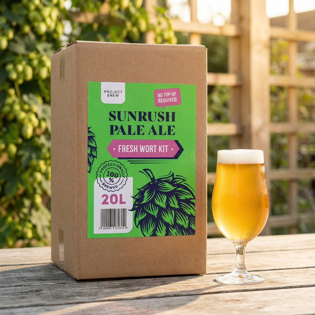 Sunrush Pale Ale Fresh Wort Kit med 20L vørter klar til gjæring | Brewshop